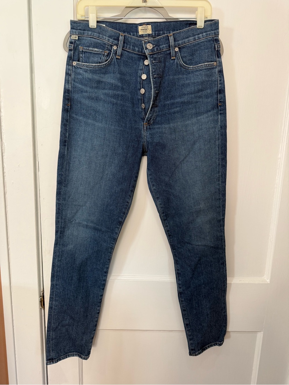Citizens of Humanity Olivia High Rise Slim Ankle Blue Jeans Size 30 EUC 1742-850